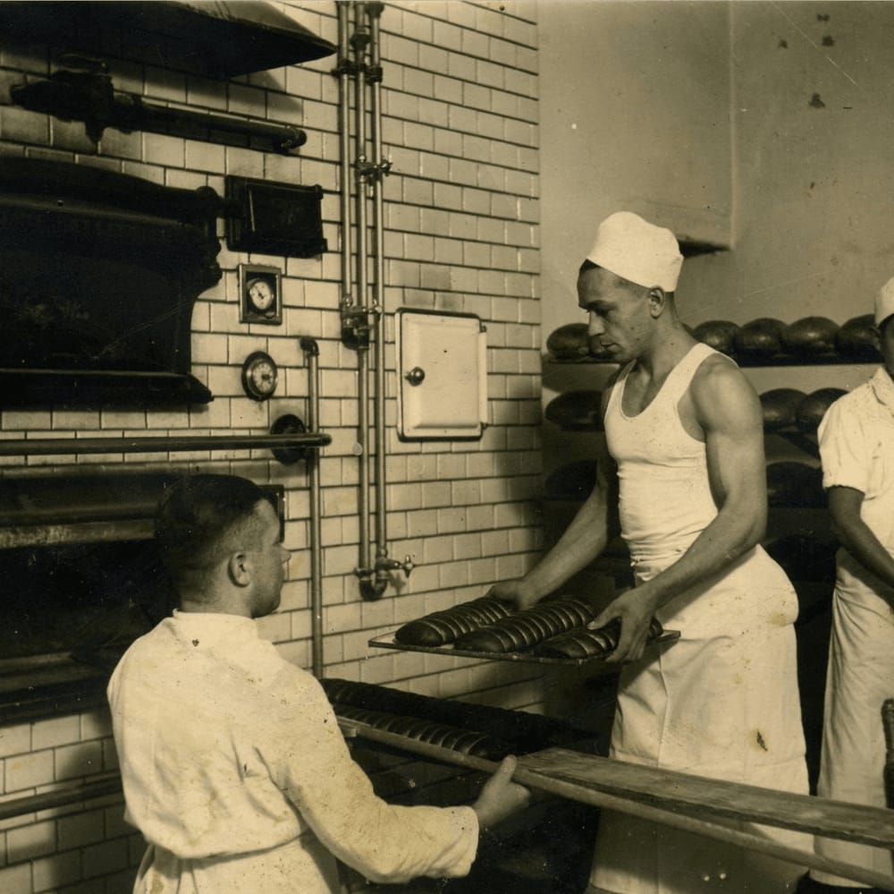 Historisches Bäckerei Foto von 1933